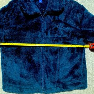 Beautiful Blue Faux Fur Jacket Small